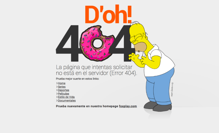 Página 404 creativa