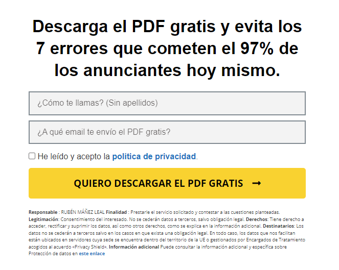 Ejemplo de CTA